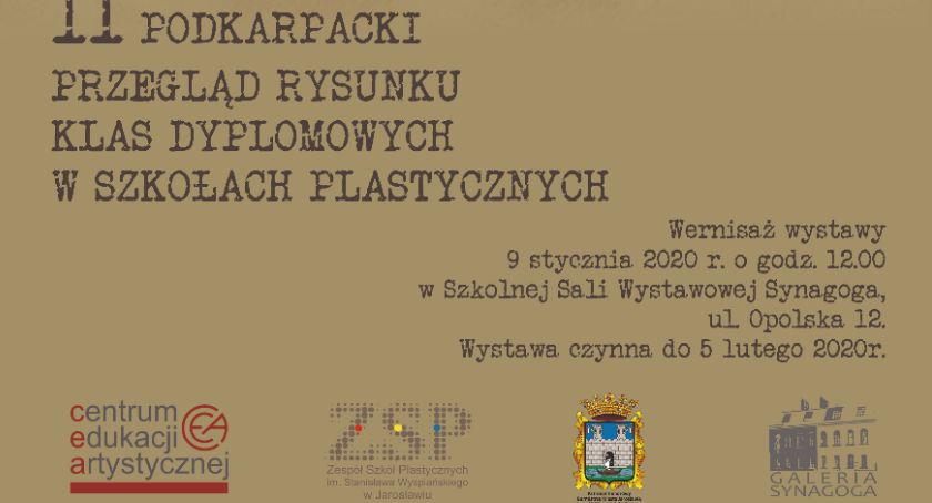 Wernisaż wystawy - II Podkarpacki przegląd rysunku klas dyplomowych w szkołach plastycznych
