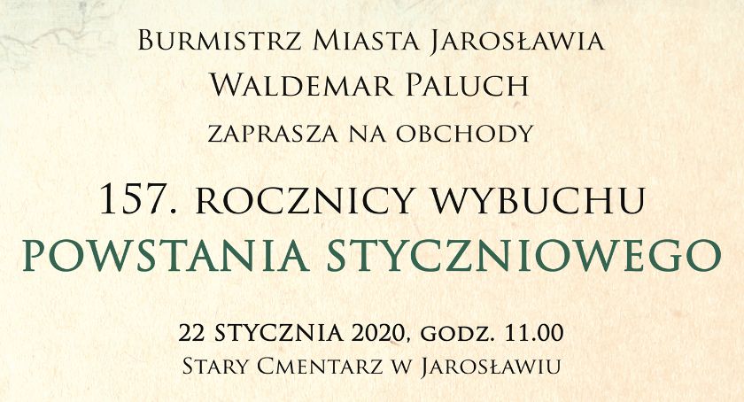 157. Rocznica Wybuchy Powstania Styczniowego 