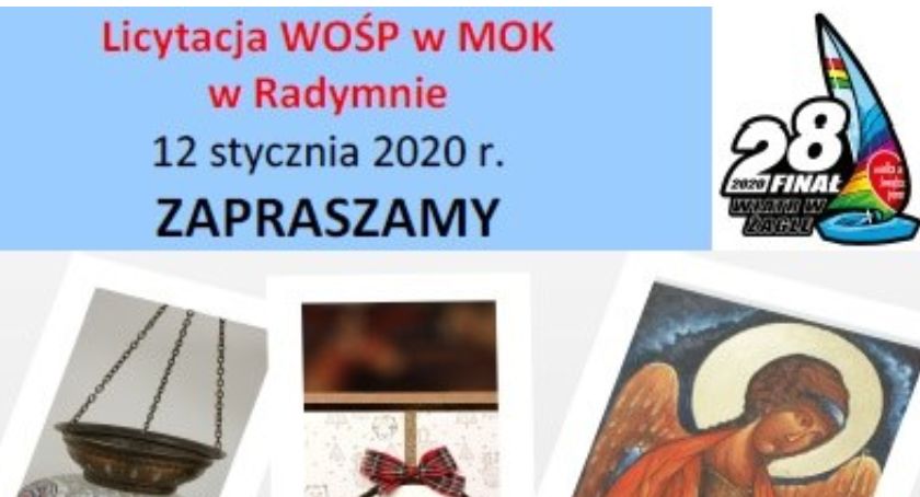 Licytacja WOŚP w MOK w Radymnie 