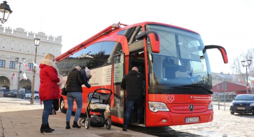 Pierwsza wizyta krwiobusa 