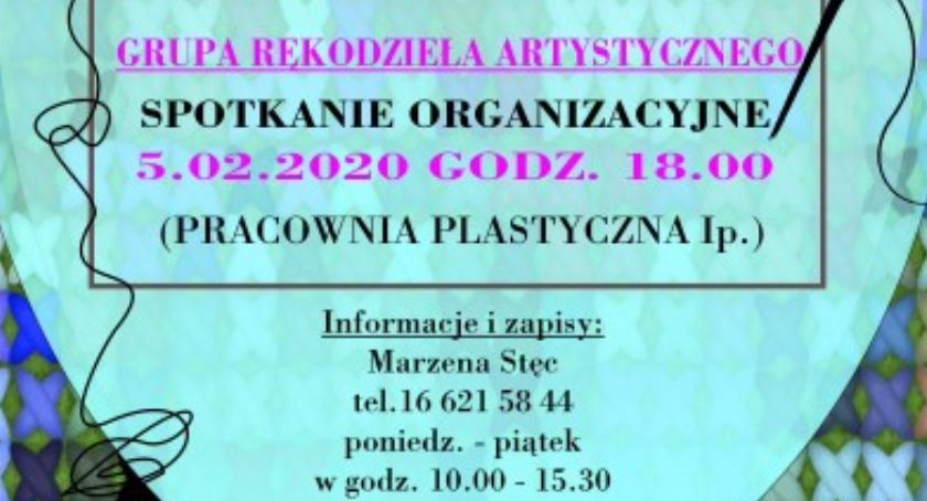 Rękodzieło Artystyczne - spotkanie organizacyjne 