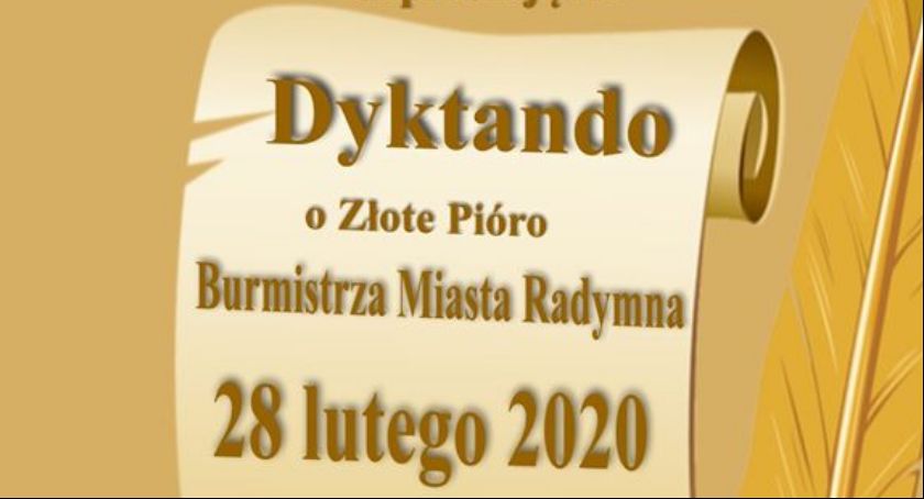 Dyktando o złote pióro Burmistrza Miasta Radymna
