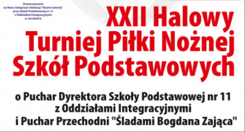 XXII Halowy Turniej Piłki Nożnej Szkół Podstawowych