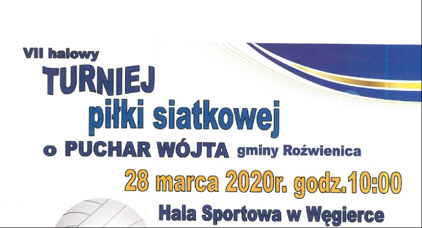 VII halowy Turniej piłki siatkowej o Puchar Wójta gminy Roźwienica