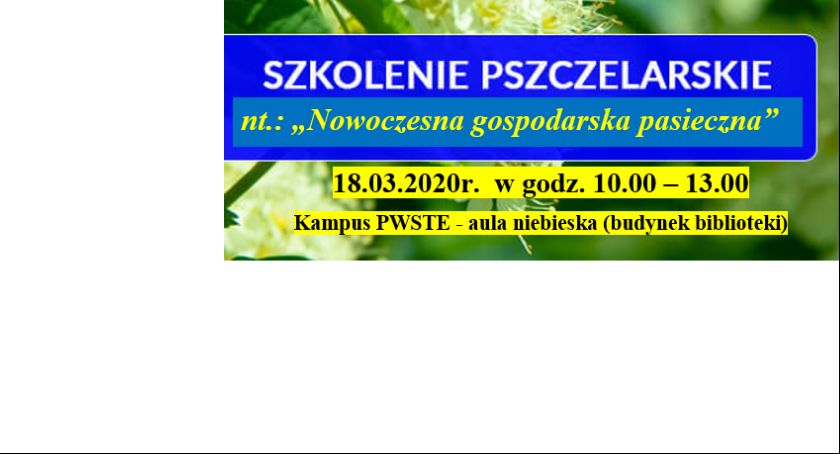 ODWOŁANE Szkolenie Pszczelarskie 