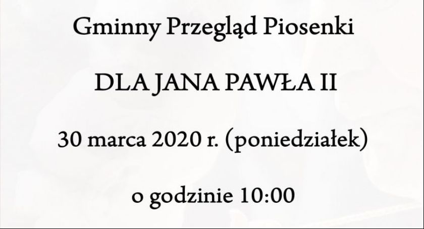Gminny Przegląd Piosenki dla Jana Pawła II