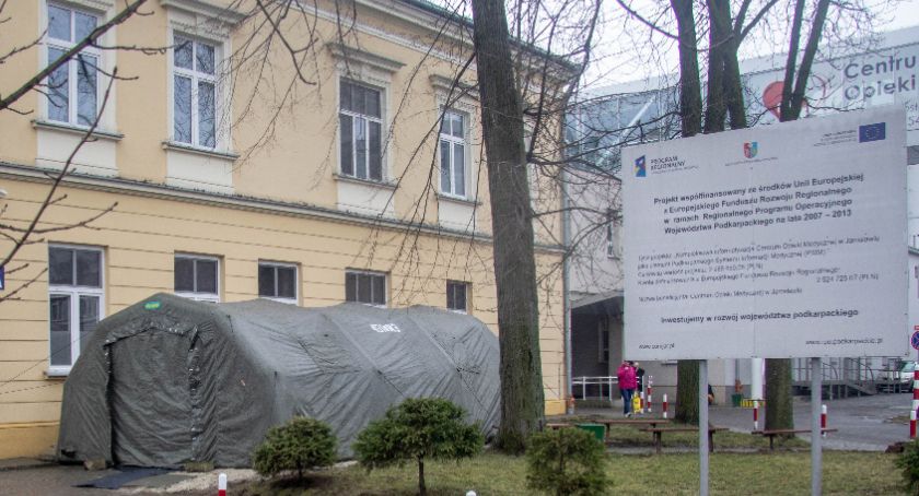 Pacjent z podejrzeniem koronawirusa na oddziale zakaźnym w Jarosławiu
