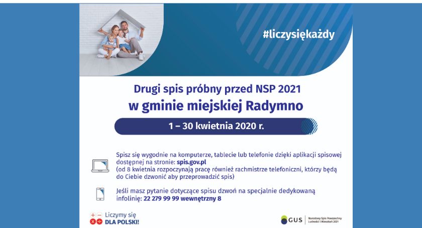 Jeszcze 6 dni mają radymnianie na próbny spis powszechny. Zobacz FILM instruktażowy  