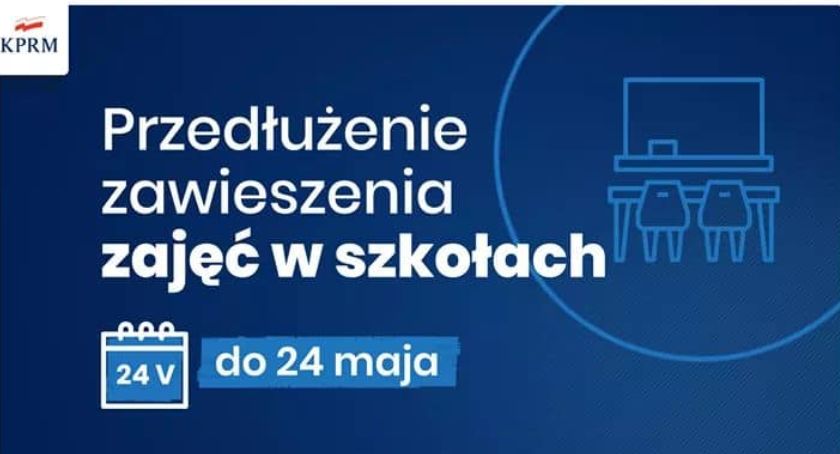 Zajęcia w szkołach zawieszone do 24 maja. Ustnych matur nie będzie 