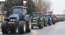 Protest rolników! Ciągniki rolnicze przejechały przez Jarosław