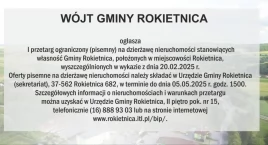 Wójt Gminy Rokietnica ogłasza przetarg na dzierżawę nieruchomości