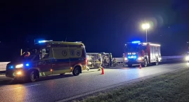 Zderzenie busa z jeleniem na autostradzie A4 w okoli…
