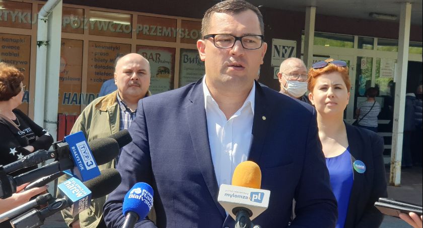 Poseł Stefan Krajewski apeluje o otwarcie wszystkich oddziałów łomżyńskiego szpitala [VIDEO i FOTO]