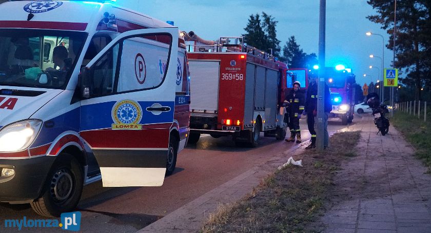 Motorowerzysta w szpitalu po wypadku w Kuziach [FOTO]