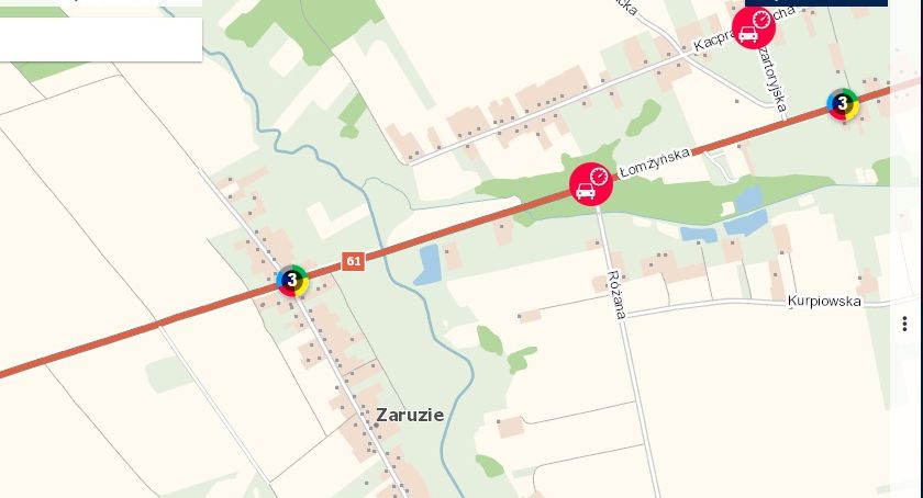 Zbyt szybko na DK61