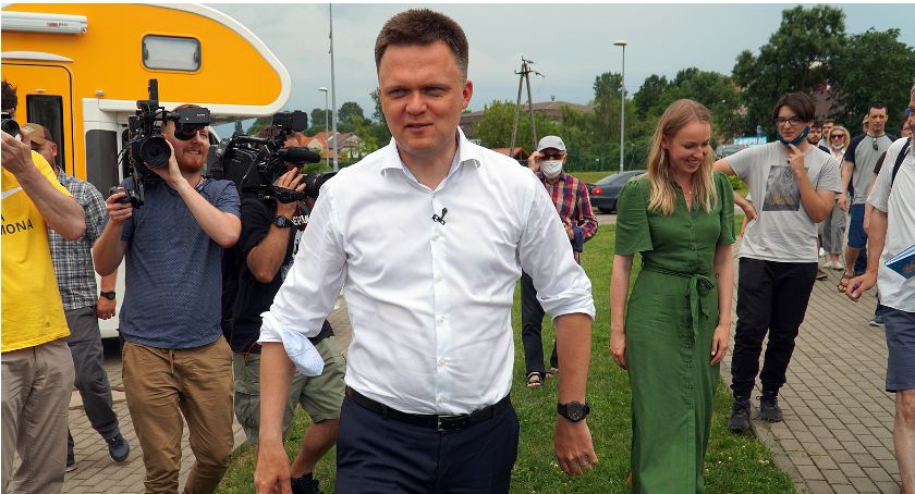 Szymon Hołownia w Łomży. Wizyta kandydata na prezydenta RP [VIDEO i FOTO]