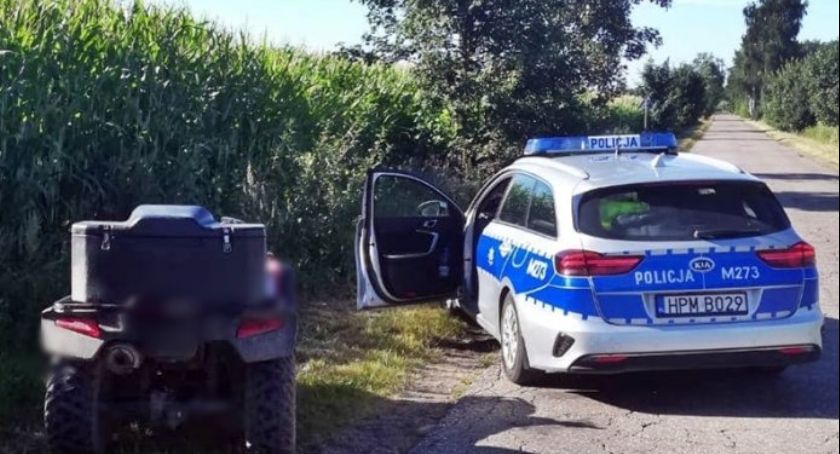 Śniadowo. Miał blisko 2 promile i jechał quadem! Kierowca uciekał przed policją