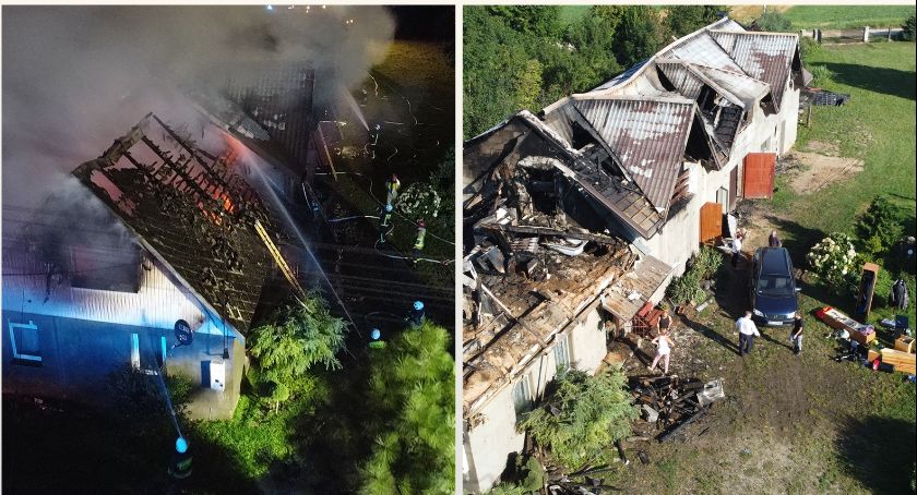 Duży pożar w Małym Płocku! Z ogniem walczyło 11 zastępów straży [VIDEO i FOTO]