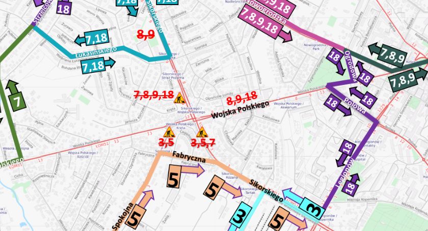 Zmiany w organizacji ruchu na ul. Wojska Polskiego w Łomży. Tędy od jutra nie przejedziemy! 