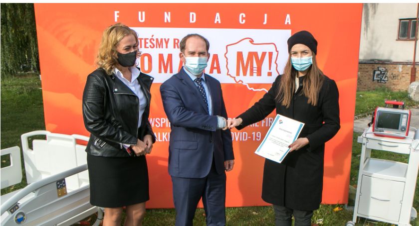 Łomżyński szpital otrzymał respirator i 10 łóżek