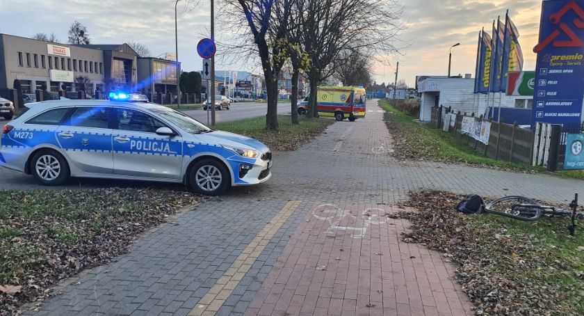 Kraksa rowerzysty [FOTO]