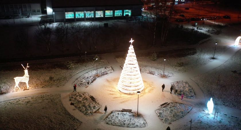 Przedświąteczna Łomża widziana z drona [VIDEO]