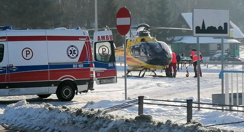 Śmigłowiec LPR lądował w Nowogrodzie. Ratownicy przylecieli ratować życie [FOTO]