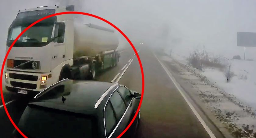 Kierowca audi wygrał życie! Niebezpieczna trasa Łomża – Ostrów Mazowiecka[VIDEO]