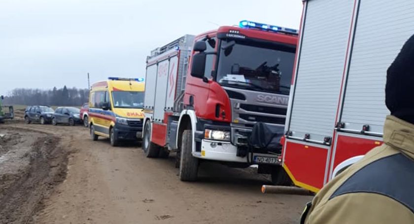 Tragiczny wypadek na budowie trasy Via Baltica. Nie żyje operator spychacza