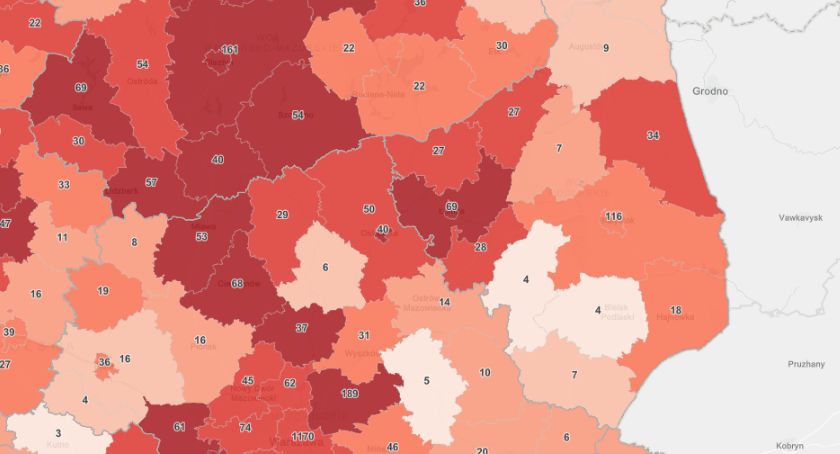 Dużo nowych zakażeń w Łomży i powiecie