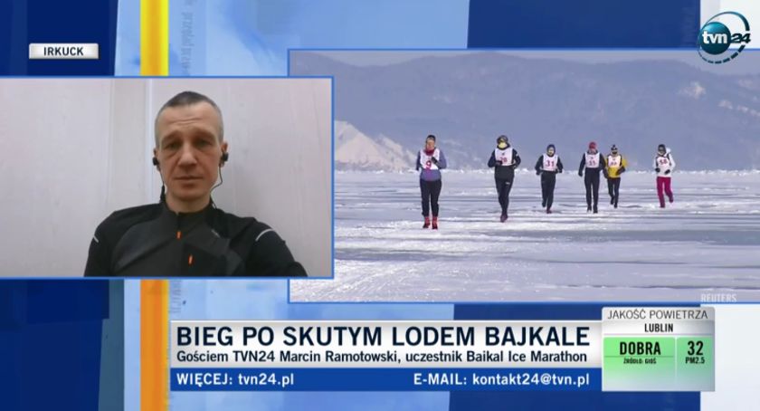 Z Jedwabnego do Irkucka. Marcin Ramotowski ukończył ekstremalny maraton po zamarzniętym Bajkale