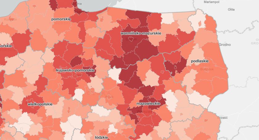 Bordowa Łomża. 112 nowych zakażeń w mieście i powiecie