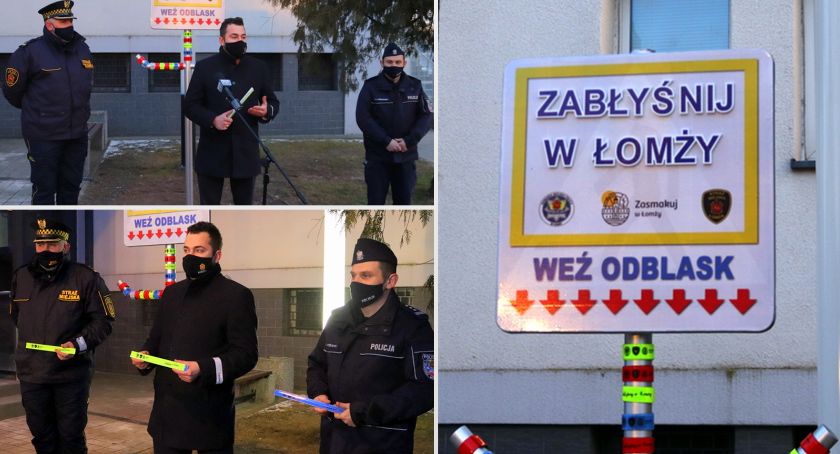 Weź odblaski i „Zabłyśnij w Łomży”!