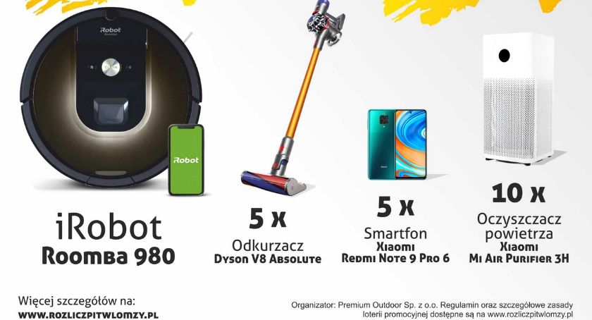 iRoboty, smartfony i oczyszczacze powietrza do wygrania Rozlicz się z podatku w Mieście Łomża!