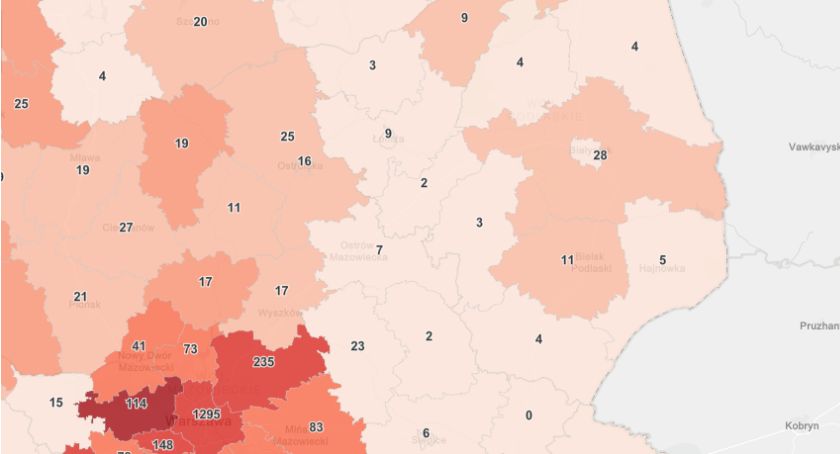 Mało zakażeń w Łomży i powiecie. Mamy aktualne dane