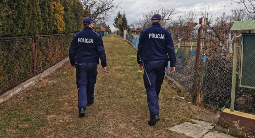 Policja apeluje do działkowców