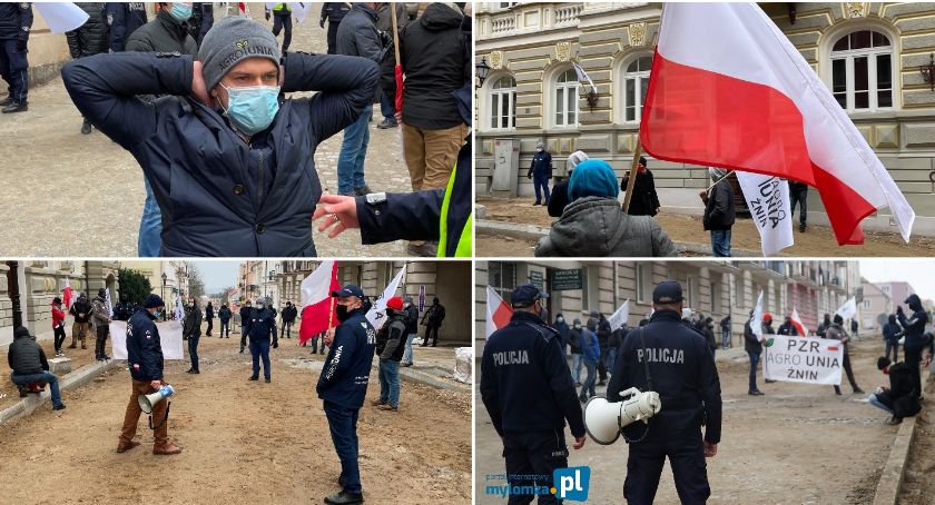 Rolnicy protestowali przed sądem w Łomży [FOTO]
