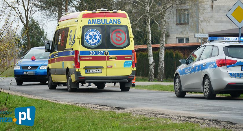 Potrącenie w Wygodzie. Rowerzysta trafił do szpitala [FOTO]