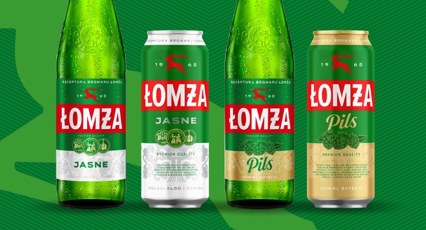 Piwo Łomża w nowej szacie graficznej