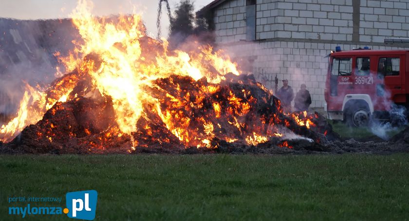 Gmina Jedwabne: Pożar bel [FOTO]