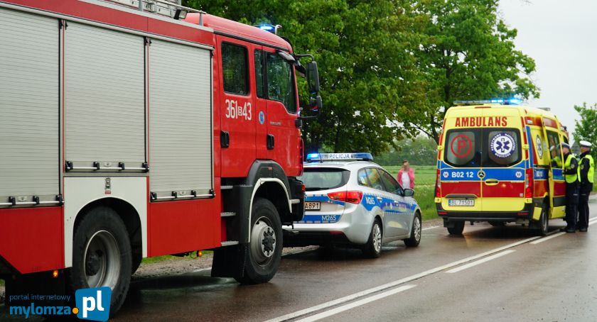 Toyota wypadła z drogi [FOTO]