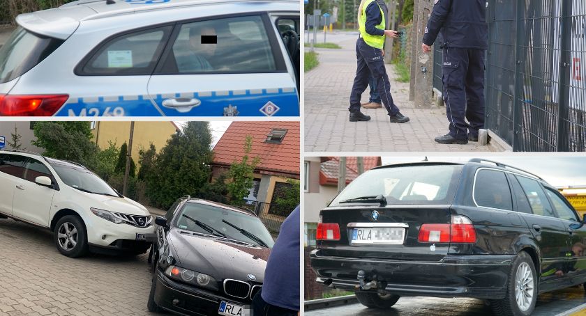 Porozbijane samochody i próba ucieczki. Pijany kierowca bmw szalał ulicami Łomży [FOTO]