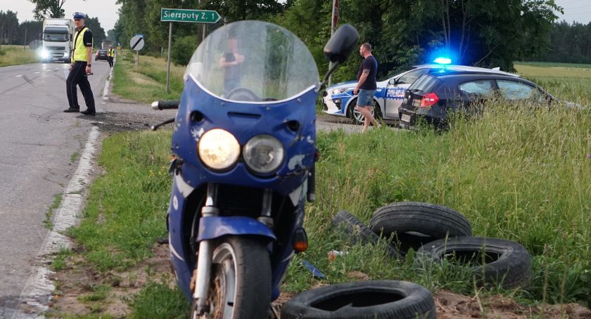 Łomża - Śniadowo: Wypadek motocyklisty [FOTO]