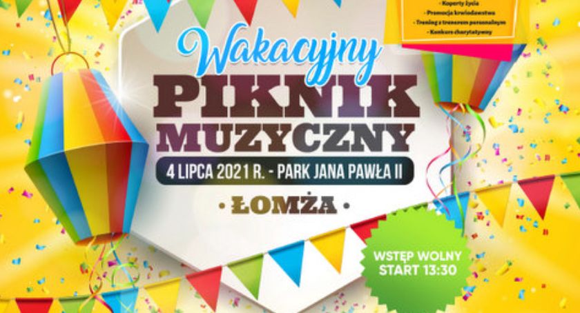 Przed nami Wakacyjny Piknik Muzyczny w Parku Jana Pawła II