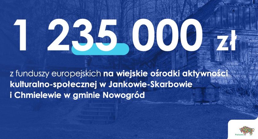 W gminie Nowogród powstaną ośrodki aktywności kulturalno-społecznej