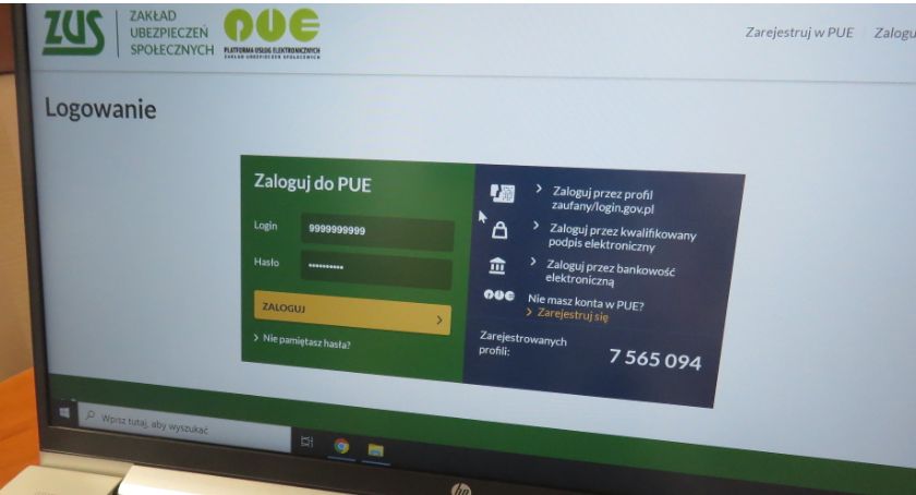 Ponad 7,5 mln osób ma już profil na PUE ZUS