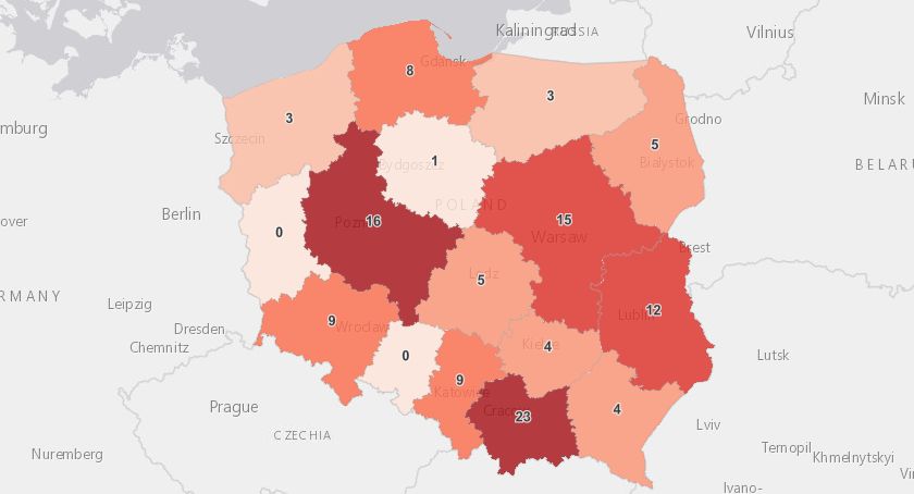 W kraju 126 zakażeń