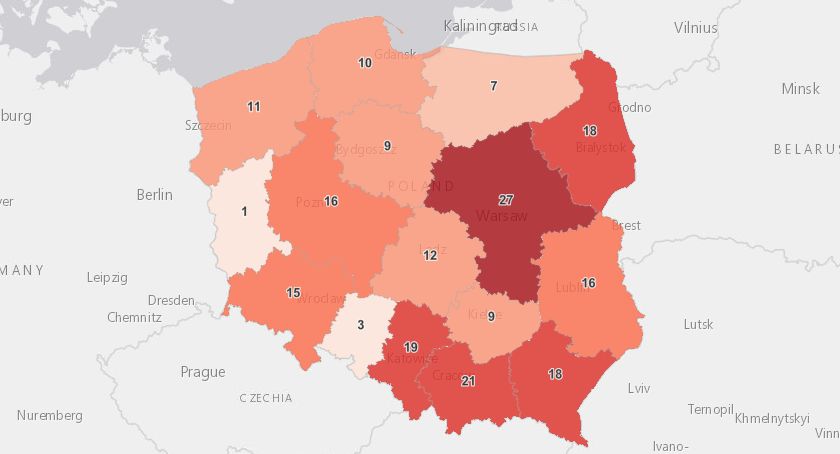 W Podlaskiem potwierdzono 18 nowych zakażeń