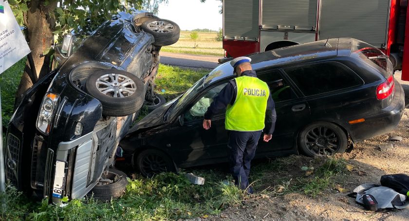 Wypadek na drodze Łomża-Wizna! 15-latek trafił do szpitala [FOTO][AKTUALIZACJA]