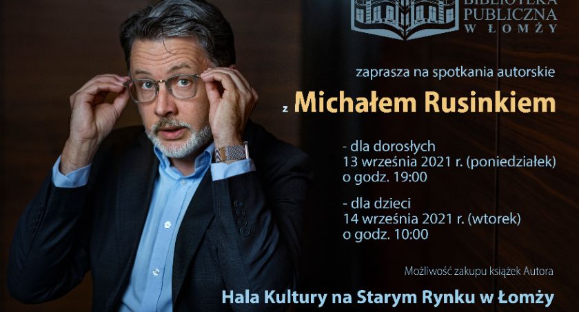 MBP zaprasza na spotkania autorskie z Michałem Rusinkiem